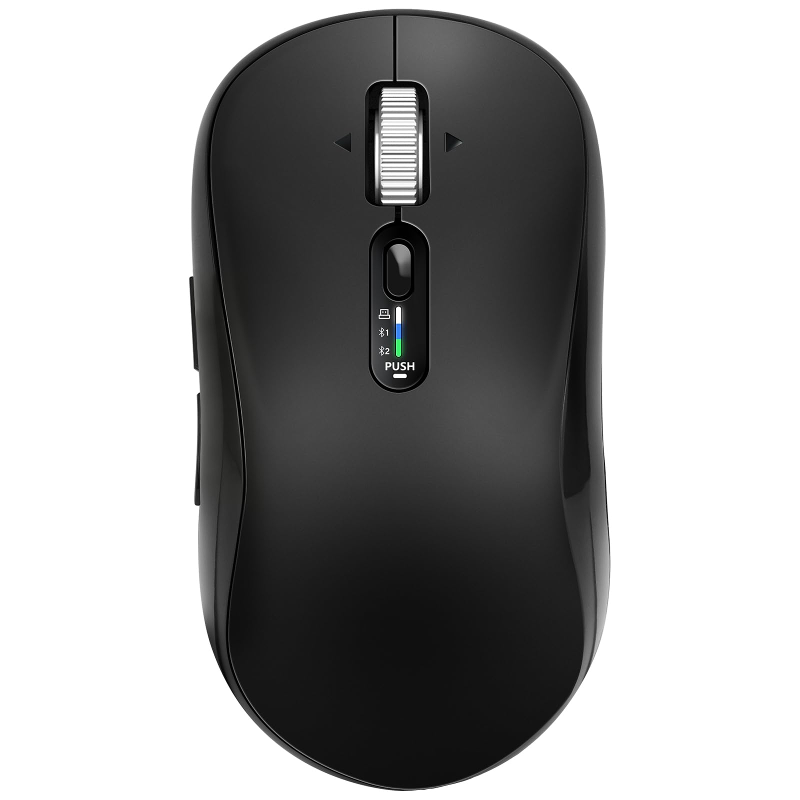INFINMIND Wireless Bluetooth Mouse with 5 Programmable Buttons, MultiDevice, 4Way Navigation Scroll, 5 Level DPI, Quiet Click 