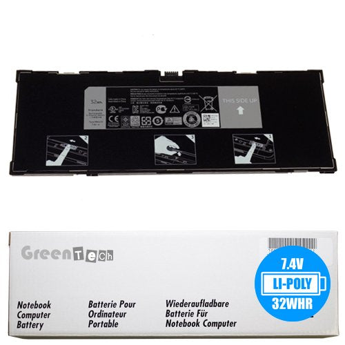 Greentech New 9Mgcd Replacement Battery For Dell Venue 11 Pro 5130 Tablet   Greentech 7.4V 32Whr Primary Battery Xmfy3 T8Nh4