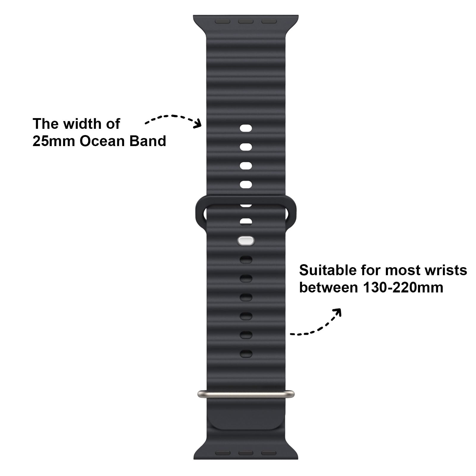 Ocean Silicone Bands Compatible With Apple Watch Ultra 49Mm 45Mm 44Mm 42Mm, Soft Silicone Sport Wristbands Replacement Strap For