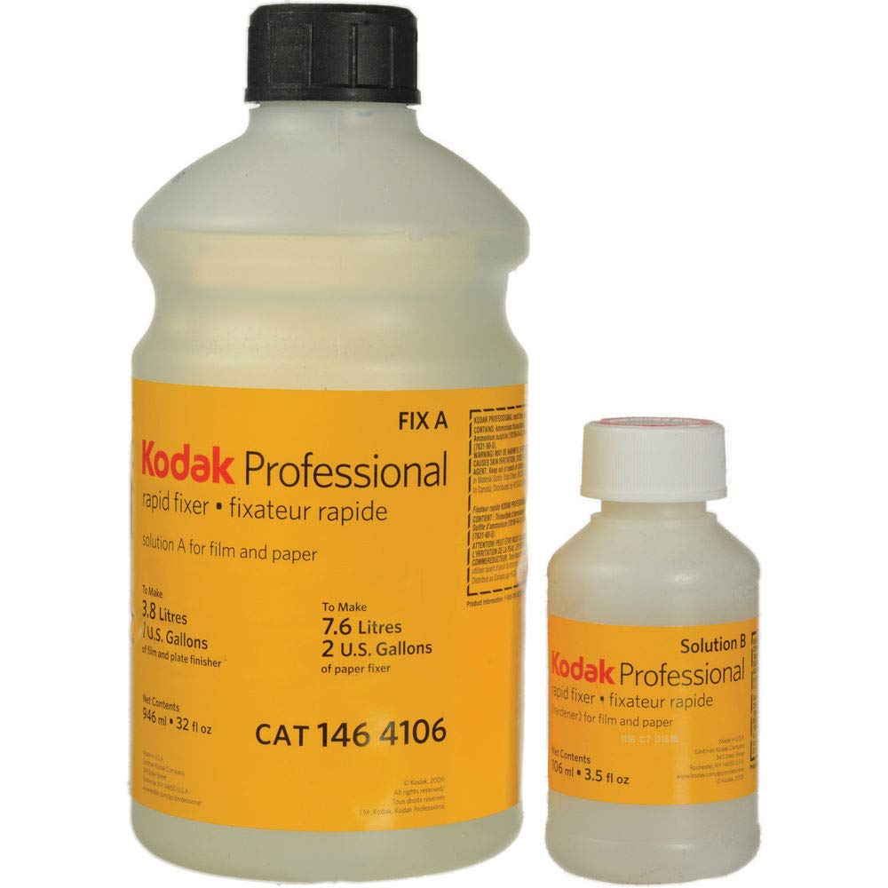 Kodak Rapid Fixer - Parts A & B for Black & White Film & Paper - 1 Gal for Film / 2 Gal for Paper