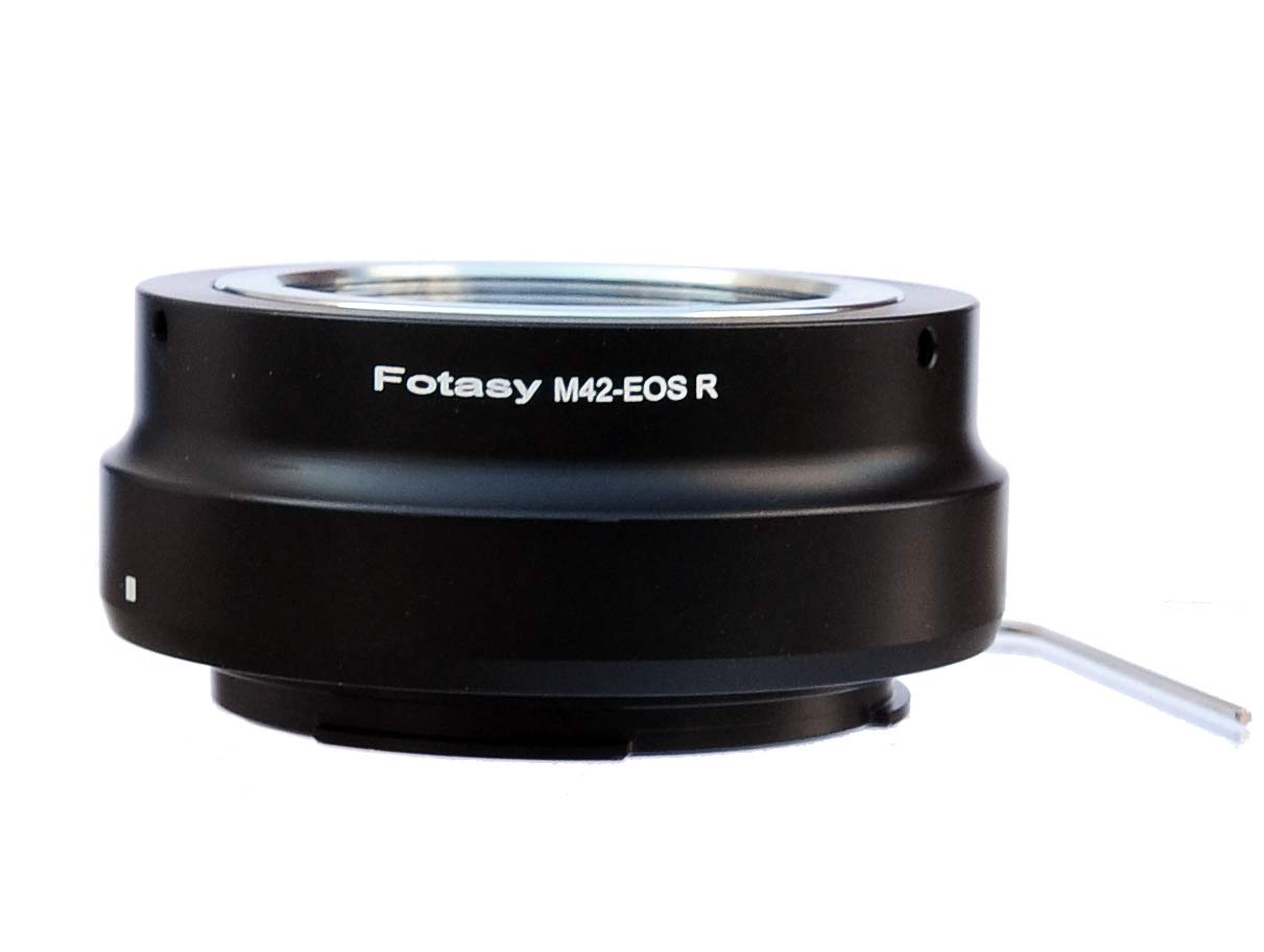 Fotasy Adjustable M42 42Mm Screw Mount Lens To Cannon Eos Rf Mount Adapter, M42 Rf Adapter, M42 Lens To Eos Rf, Compatible With