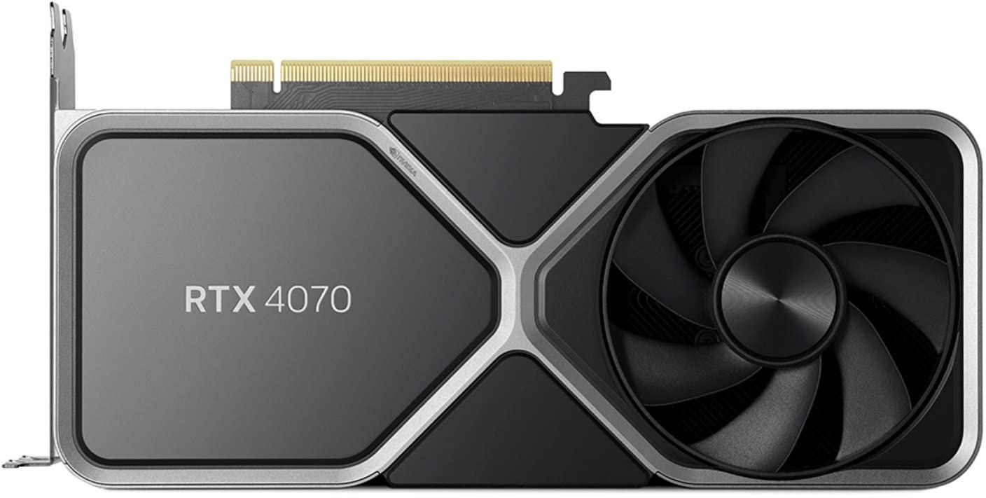 Nvidia Geforce Rtx 4070 Founder'S Edition (Fe) Graphics Card   Titanium And Black (900 1G141 2544 000)