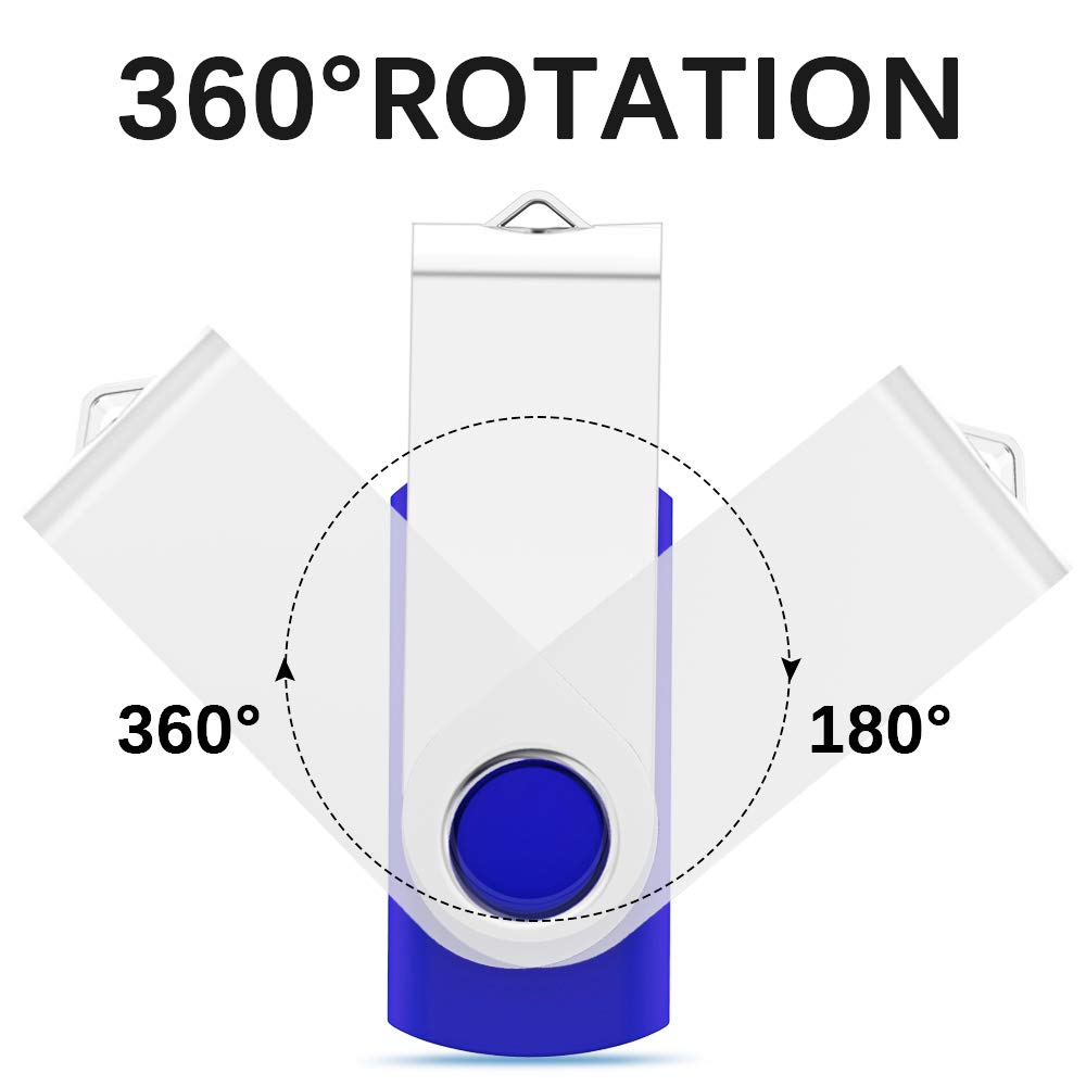 Kexin Usb Flash Drive 32Gb Thumb Drive 10 Pack 32 Gb Flash Drives Bulk Usb Jump Drive Memory Stick Data Storage Pen Drive, Blue