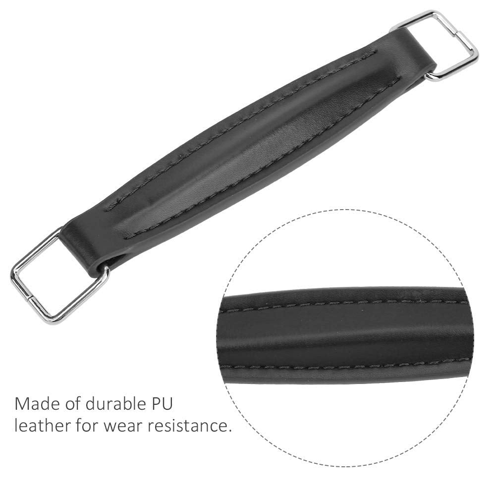 Amonida Guitar Amplifier Handle, Pu Leather, Black, Compatible With Guitar Speakers