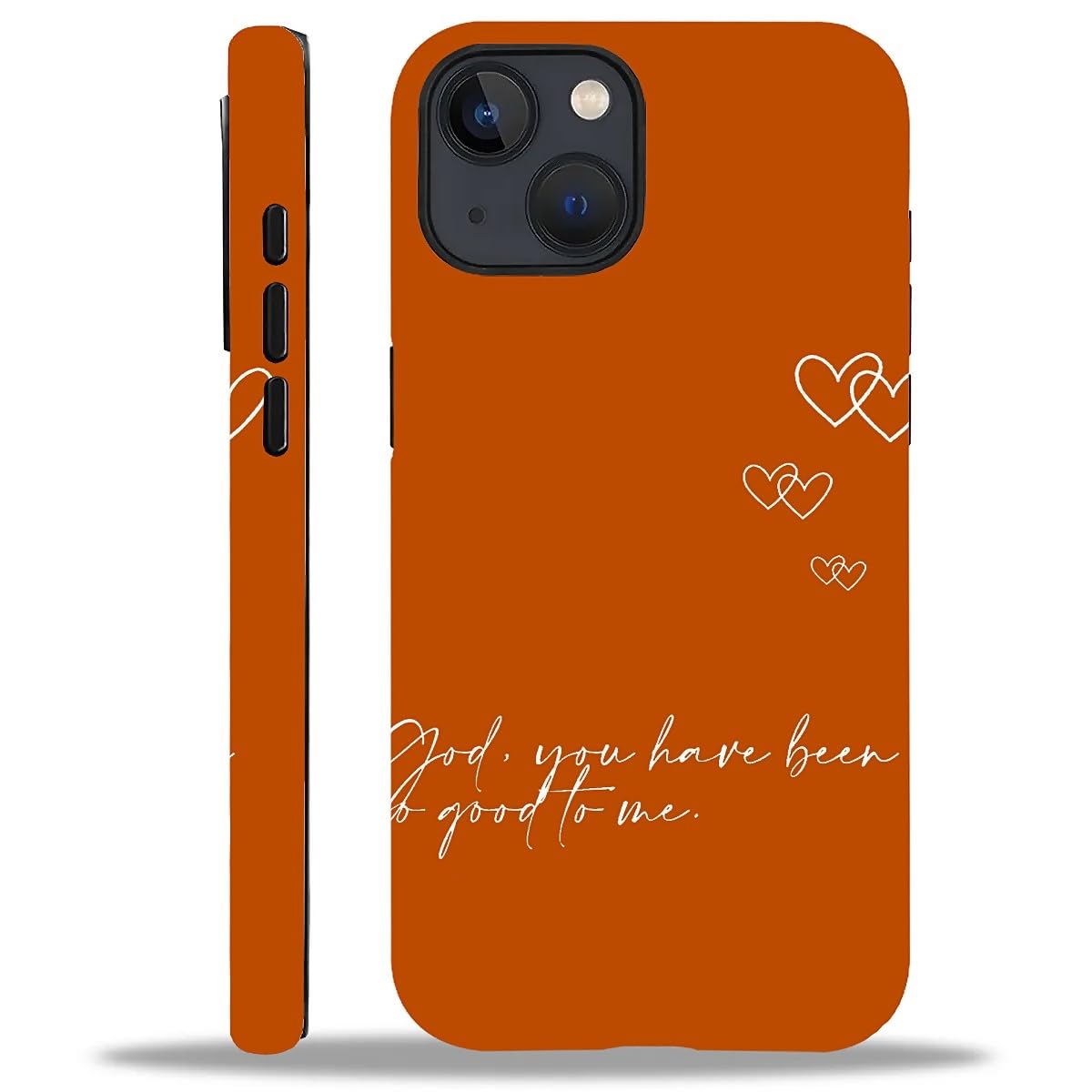 WANKBLC Compatible with iPhone 15 Matte Case, God You Have Been Good to Me Psalm Christian Pattern for Girl Full Body Design Sof
