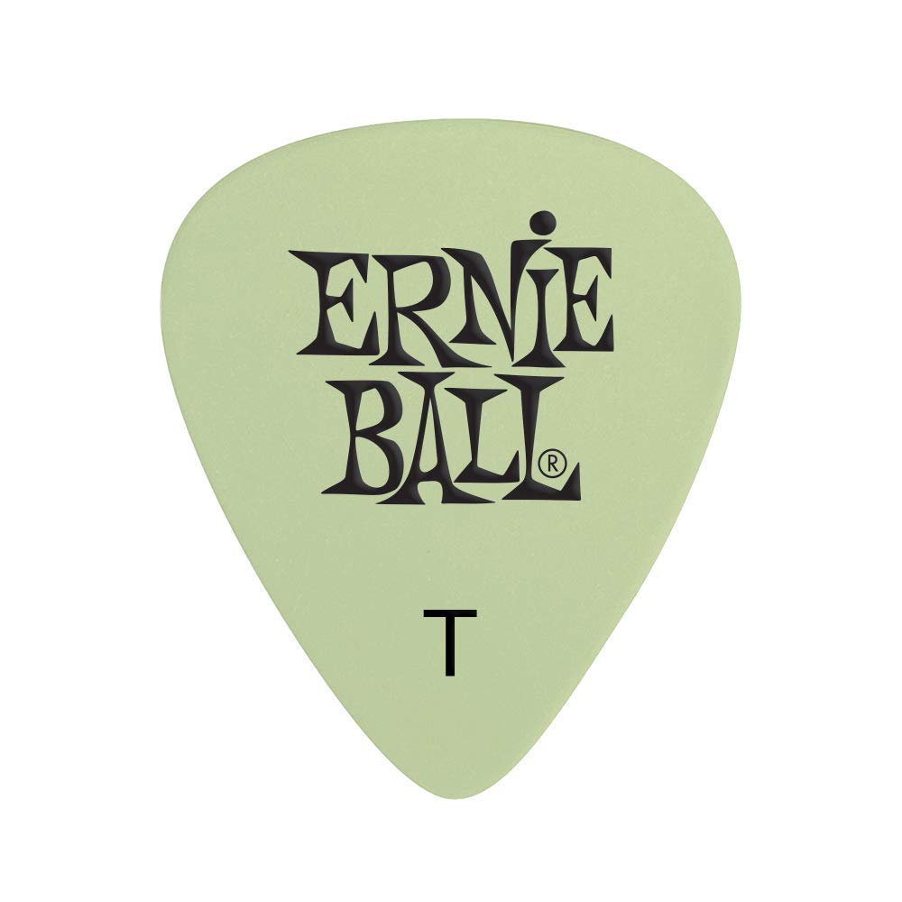 Ernie Ball Guitar Picks, Thin, Super Glow, 12 Pack (P09224)