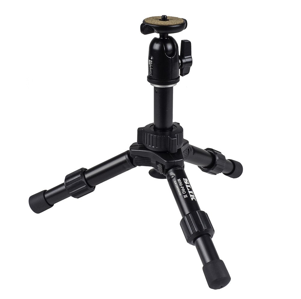 Slik Mini Pro Iii Table Top Tripod, 2 Section, Max 10''   Black