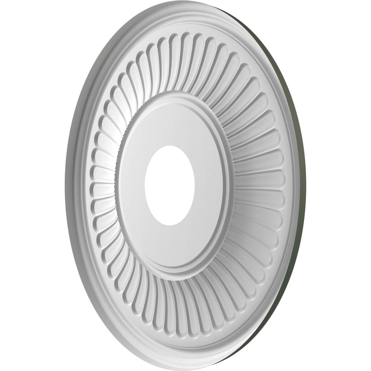 16Od X 3 1/2Id X 1P Berkshire Thermoformed Pvc Ceiling Medallion (Fits Canopies Up To 7), Ultracover Satin Hunt Club Green