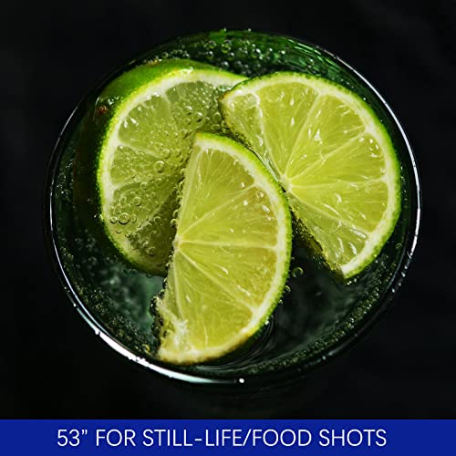 Phsureo Seamless Photo Photography Backdrop Paper, Black Photo Background Paper Roll (53   X16', 45 Ultra Black)