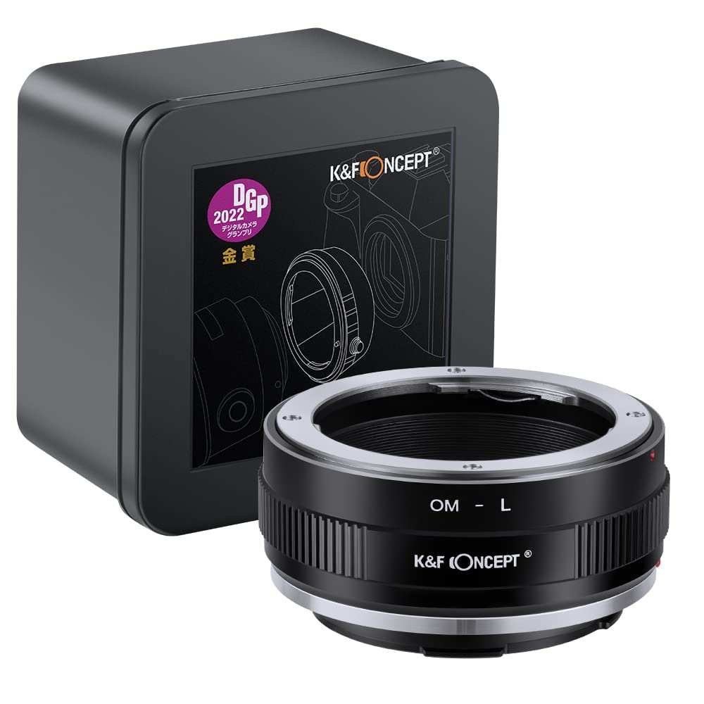 K&F Concept Lens Mount Adapter Om L Manual Focus Compatible With Olympus Om Slr Lens To L Mount Camera Body