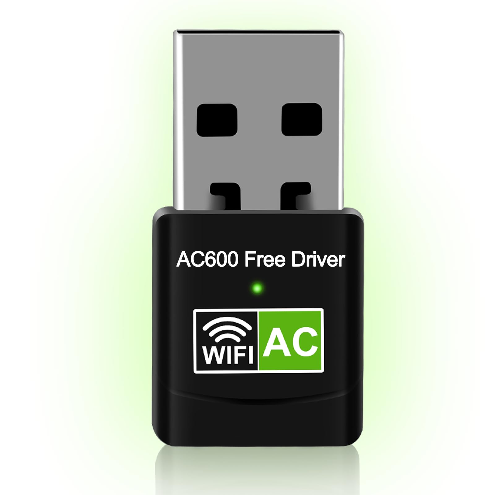 Ac600 Usb Wifi Adapter For Pc, Driver Free Wireless Network Adapter For Desktop Laptop, 5G/2.4G Dual Band High Speed Mini Wifi D