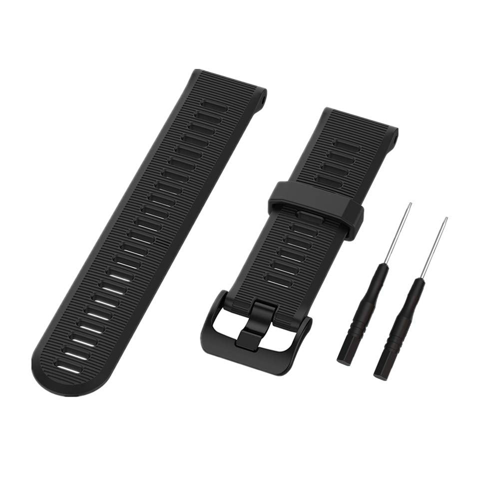 Huabao Watch Band Compatible With Garmin Forerunner 935/ Forerunner 945/Approach S60/Garmin Fenix 5,22Mm Silicone Replacement Ba