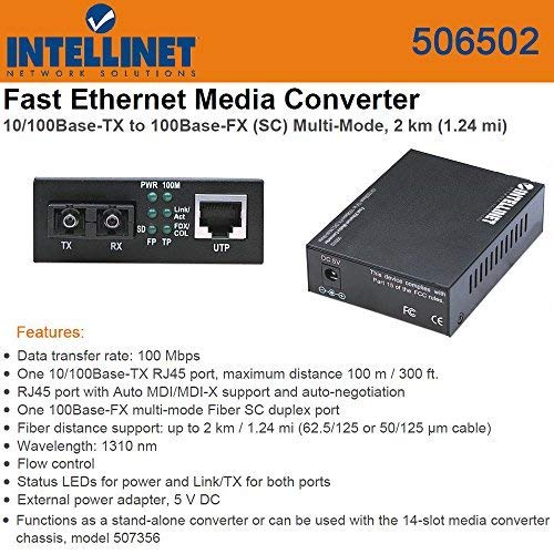10/100 Sc Multi Mode Media Converter