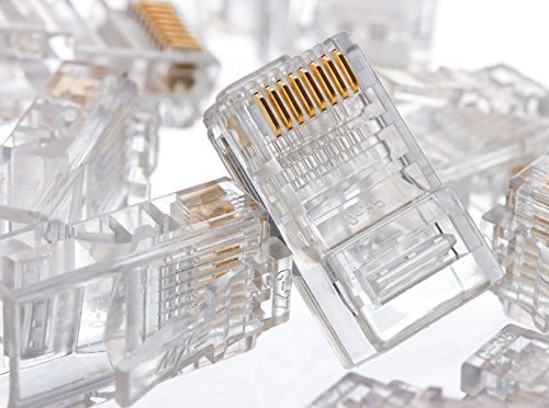 Ubigear 1000 Pcs Rj45 Cat5 Cat5E 8P8C Modular Network Cable Lan Connector End Plug Lot