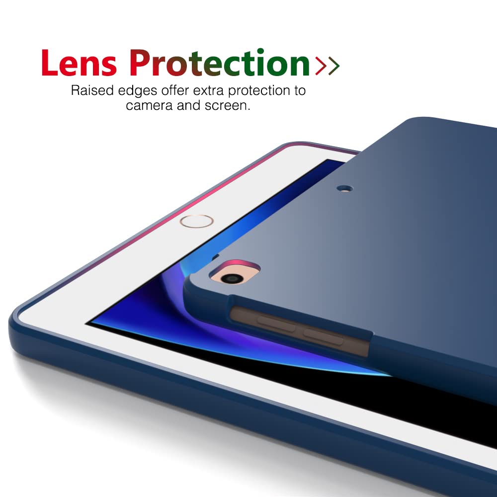 Ipad 9.7 Inch Case For Ipad 6Th (2018),Ipad 5Th (2017),Ipad Pro (2016),Air 2Nd (2014),Air 1St (2013),Rubber Soft Skin Silicone S