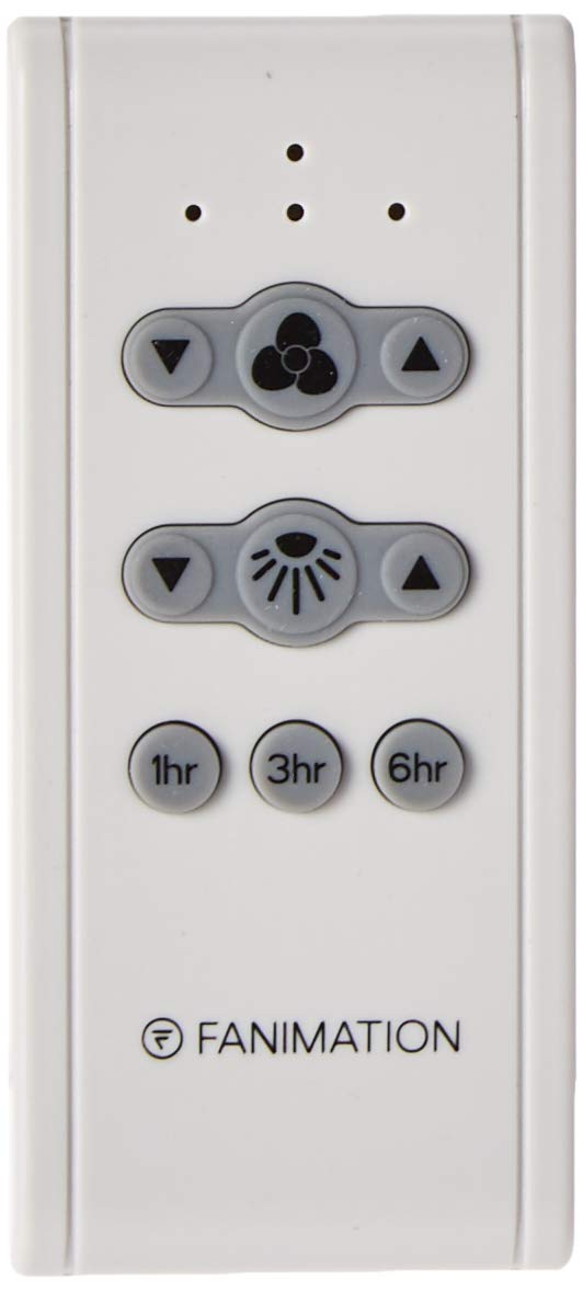 Fanimation Cr500 Control Ceiling Fan Remote With Receiver White, 4.45 X 2.28 X 1.56 Inches
