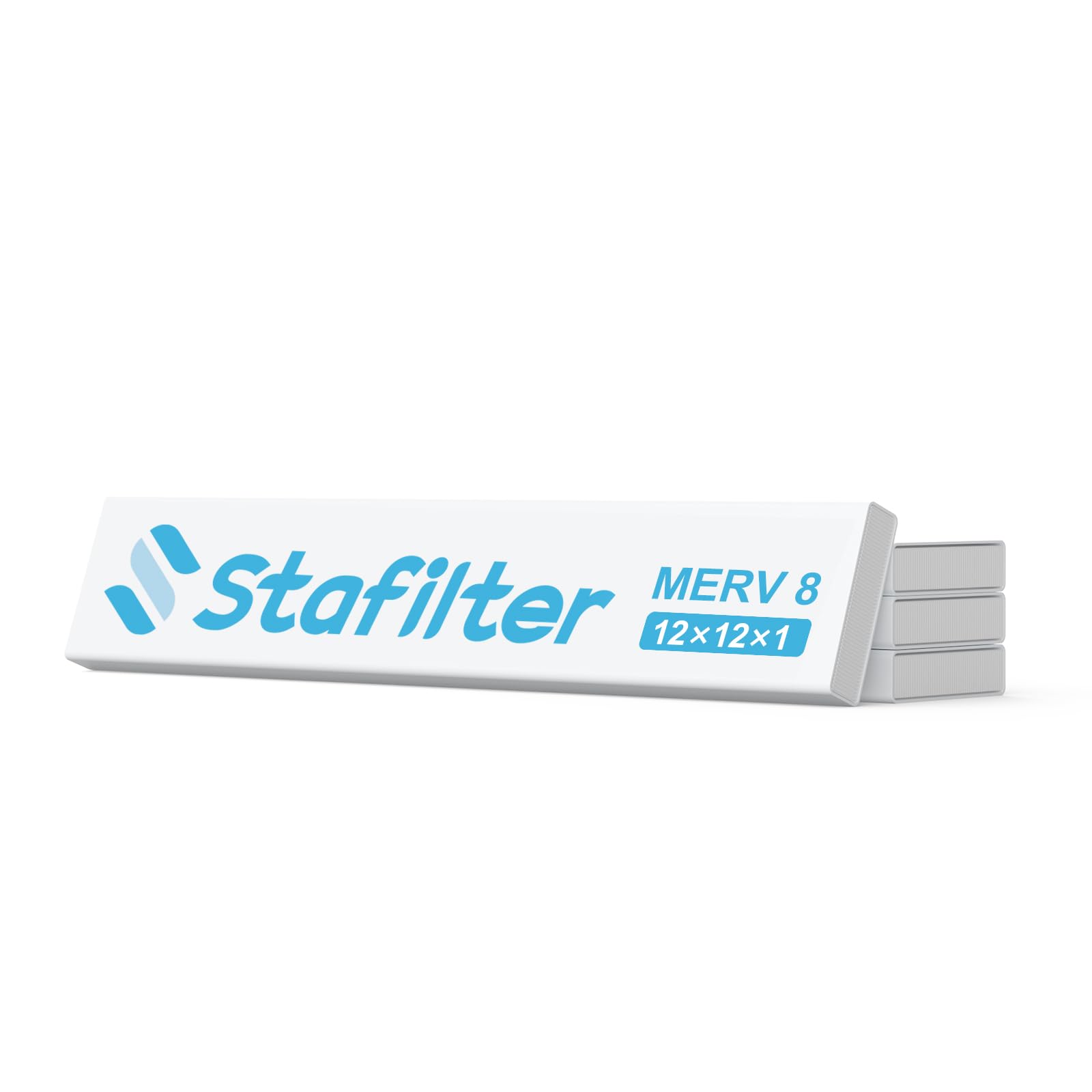 Stafilter Merv 8 12X12X1 Filter Refills, 4 Pack Replaceable Media, Refills Paper For Stafilter 12X12X1 Reusable Frame Only(Witho