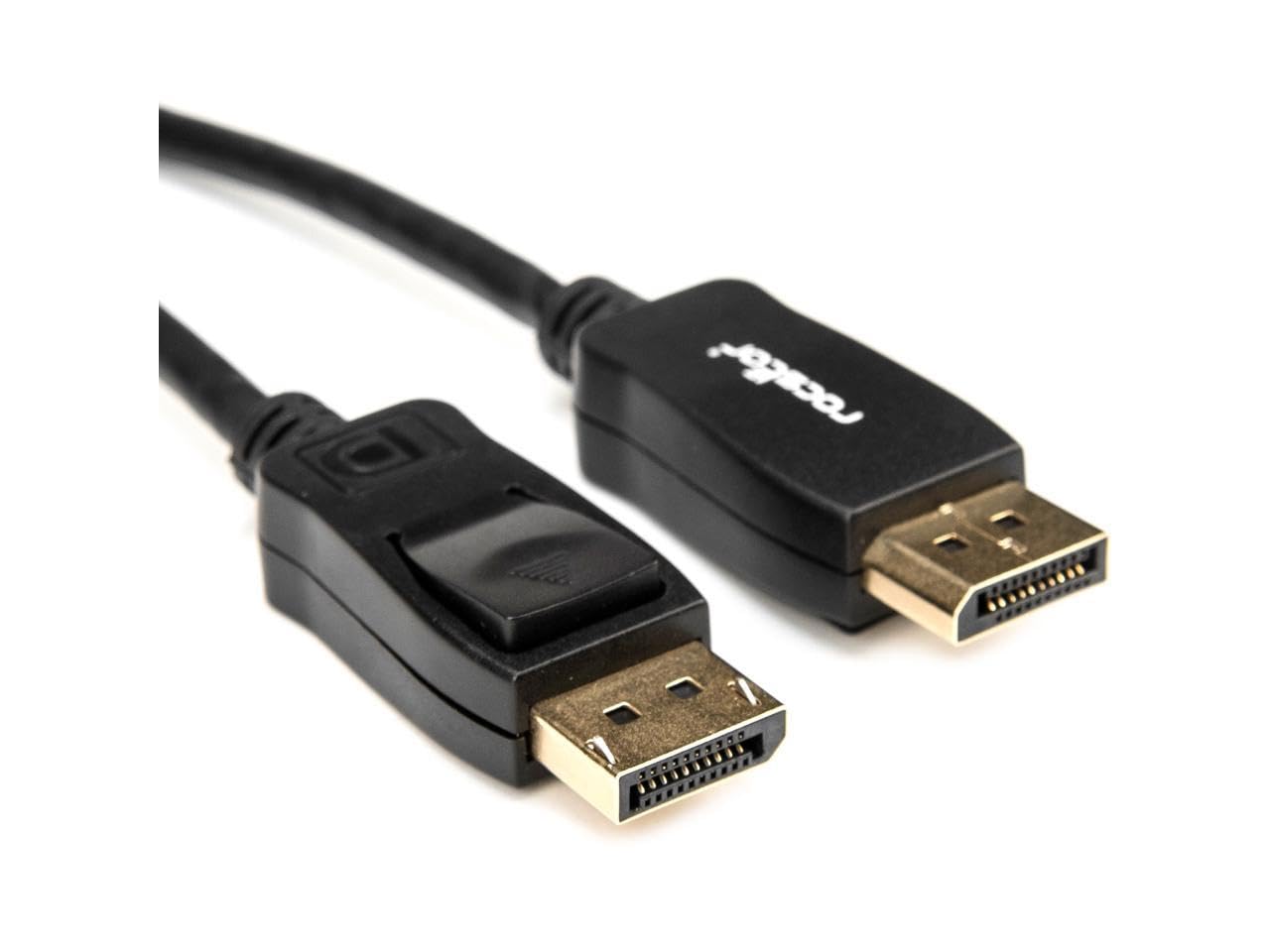 Rocstor Premium 3Ft / 1M Displayport 1.2 Cable M/M - Displayport 4K - Displayport Male Digital Audio/Video - 3Ft - Black- Dp To