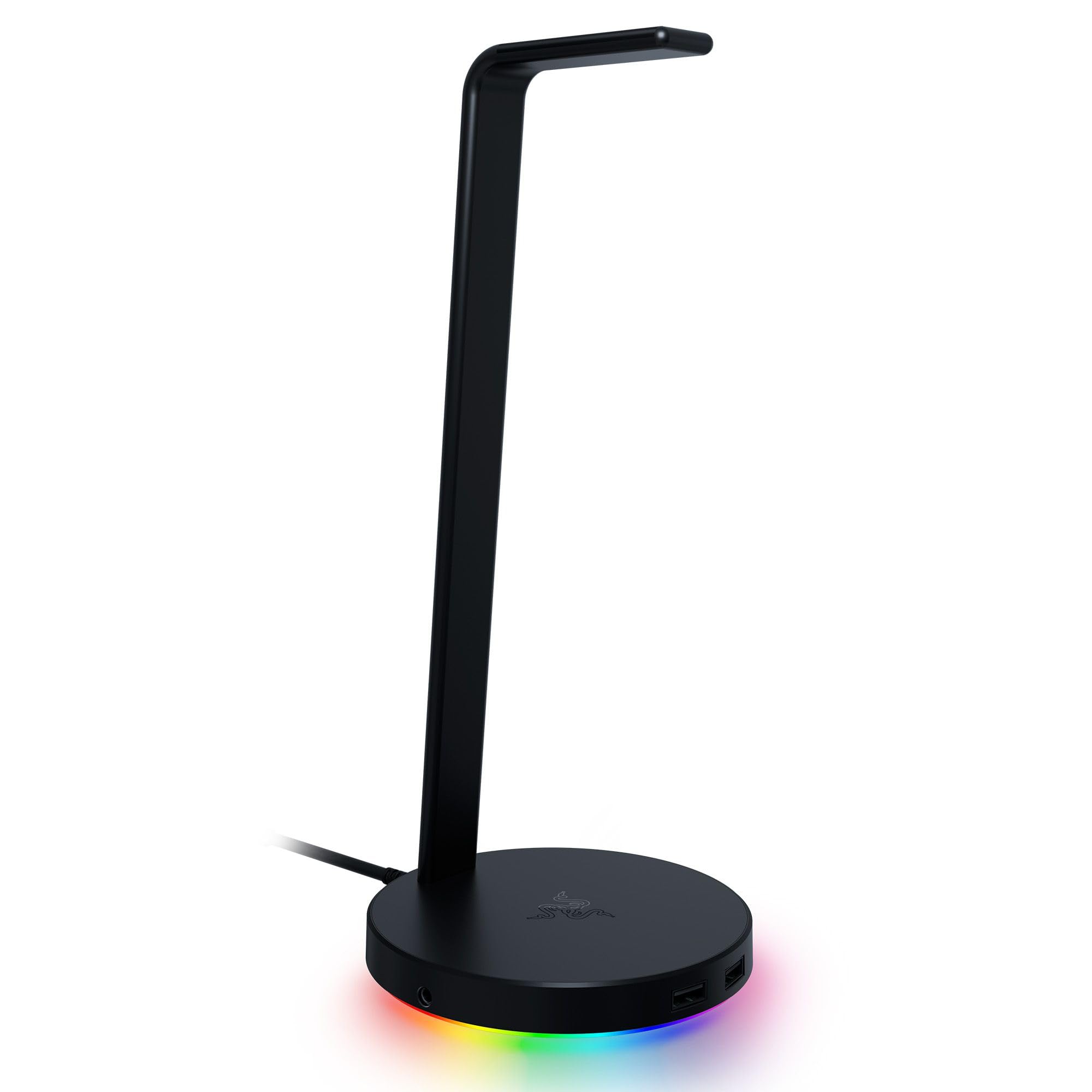Razer Base Station V2 Chroma Headphone Headset Stand Holder: Chroma RGB Lighting - Taller Stand & Anti-Slip Ledge - USB Charging