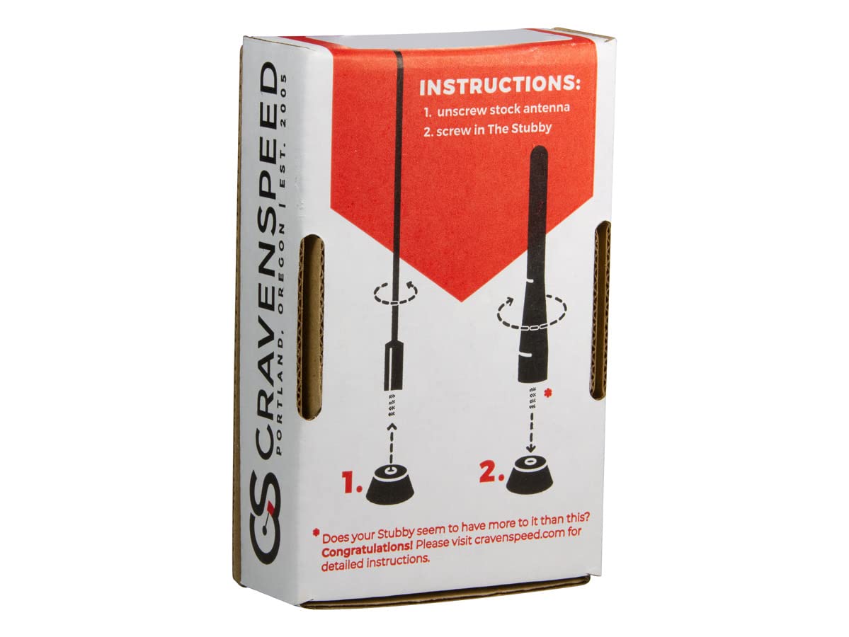 Cravenspeed Stubby Jr Antenna Compatible With Ford Bronco Sport 2021 2024 (Roof Mounted) | 2 Inches | Short Antenna Replacement | Made In The Usa