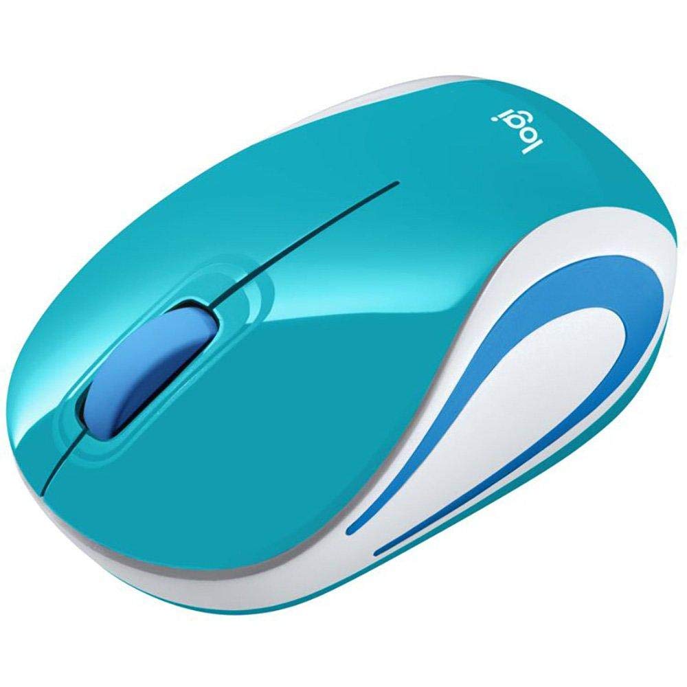 Wireless Mini Mouse M187, Pocket Sized Portable Mouse For Laptops, Teal