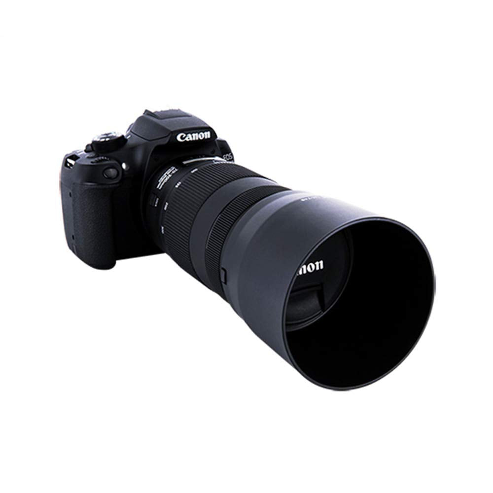Jjc Reversible Lens Hood Shade For Canon Ef 70-300Mm F/4-5.6 Is Ii Usm Replaces Canon Lens Hood Et-74B, With Button To Lock Or R