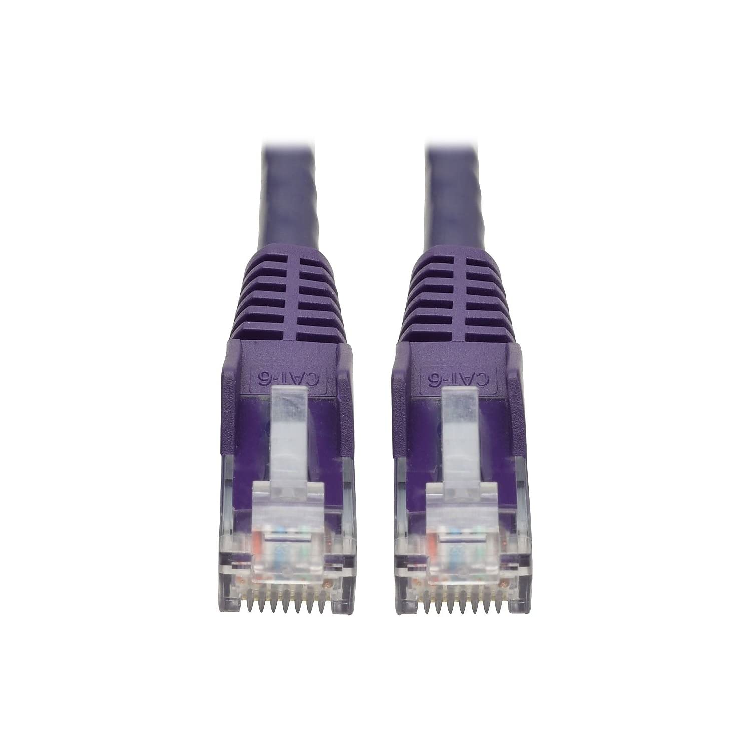 Tripp Lite Cat6 Gigabit Ethernet Snagless Molded Patch Cable Utp Purple Rj45 M/M 6 (N201 006 Pu)