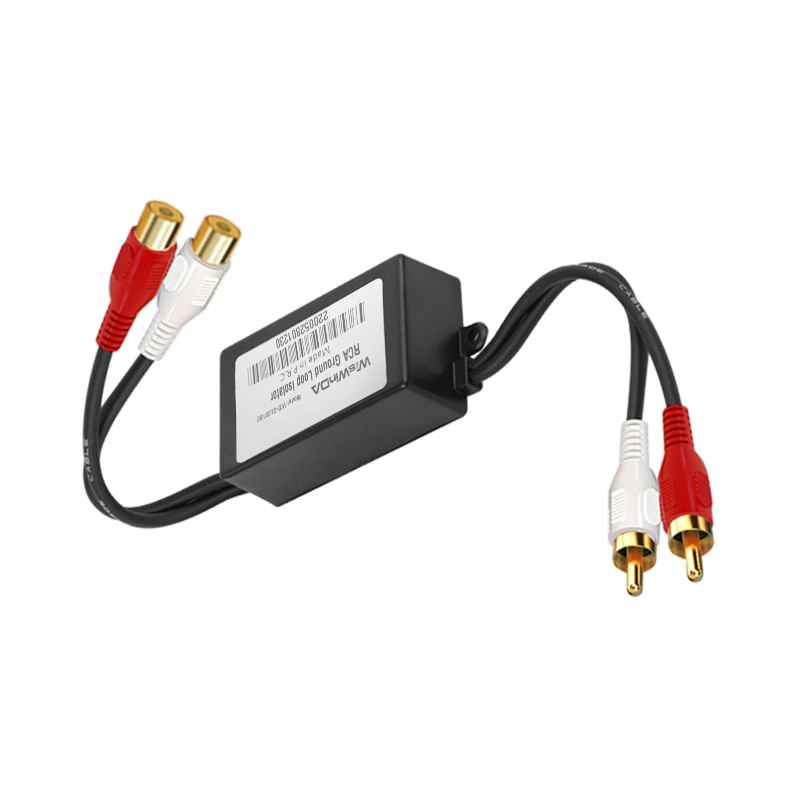 Wiswinda Rca Noise Filter Hum Eliminator Ground Loop Isolator (No Affect Bass) Quality Isolator For Hifi Stereo Home Theater Car