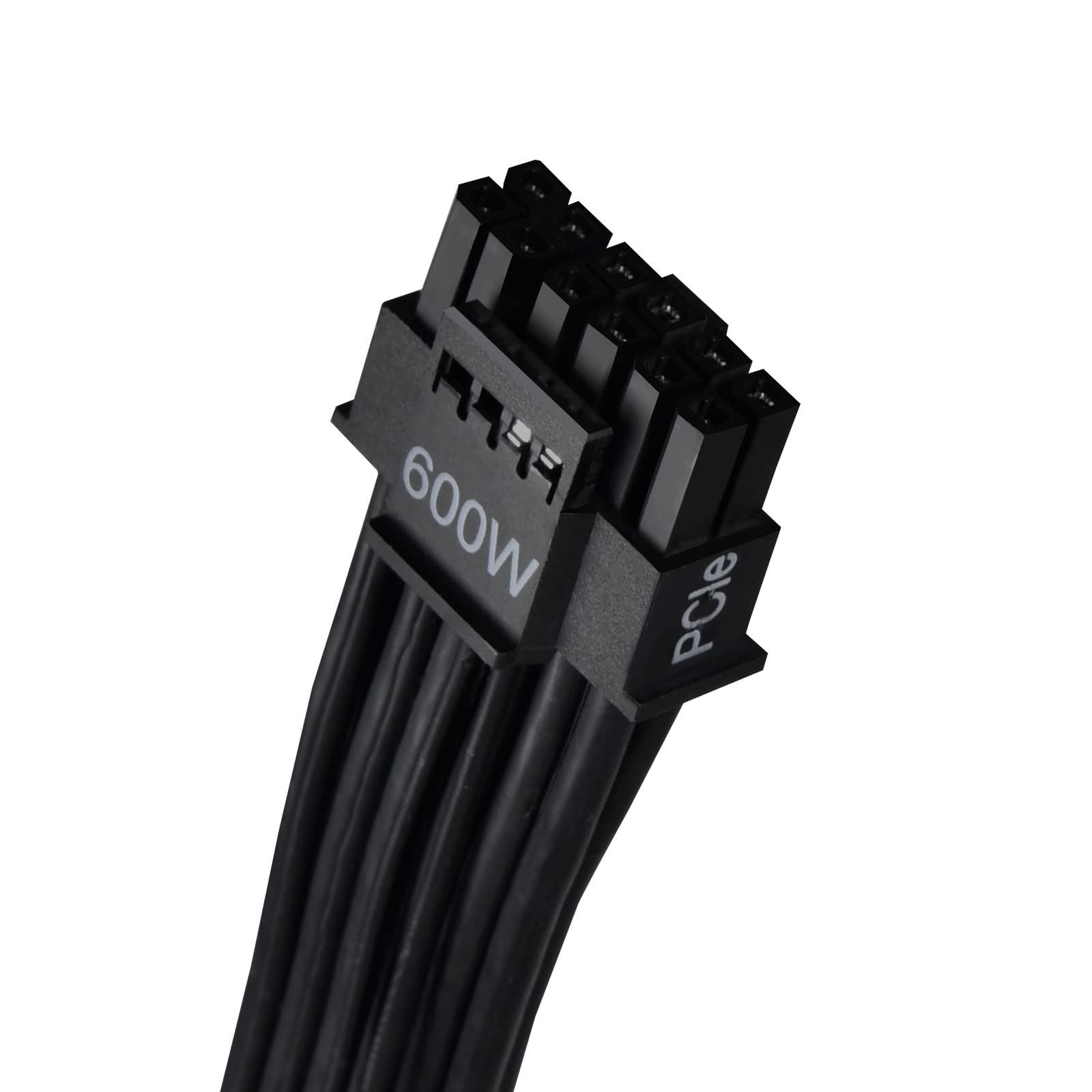 Sst Pp14 Eps75, 2X Eps 8Pin To 1X 16P 12Vhpwr Pcie 5.0 Cable,Black Flat Cable Design, Ul4411 16Awg 750Mm, High Conductivity Copp