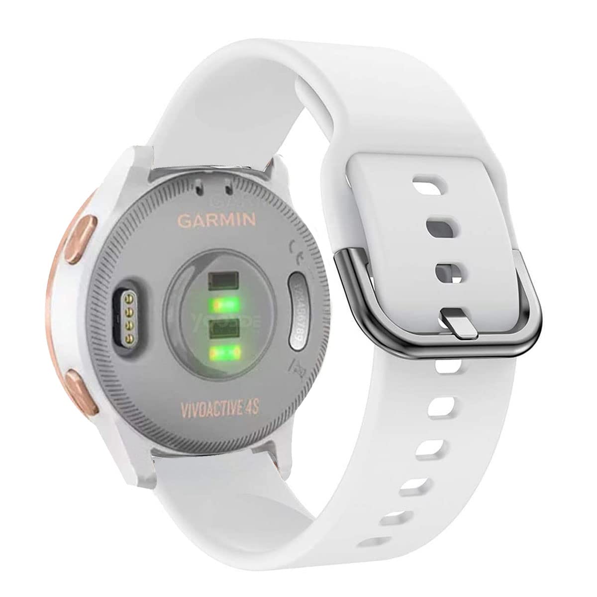 ViCRiOR 3-Pack Soft Silicone Bands for Garmin Venu 2S/3S, Vivoactive 3S/4S, Forerunner 255S/265S - Black