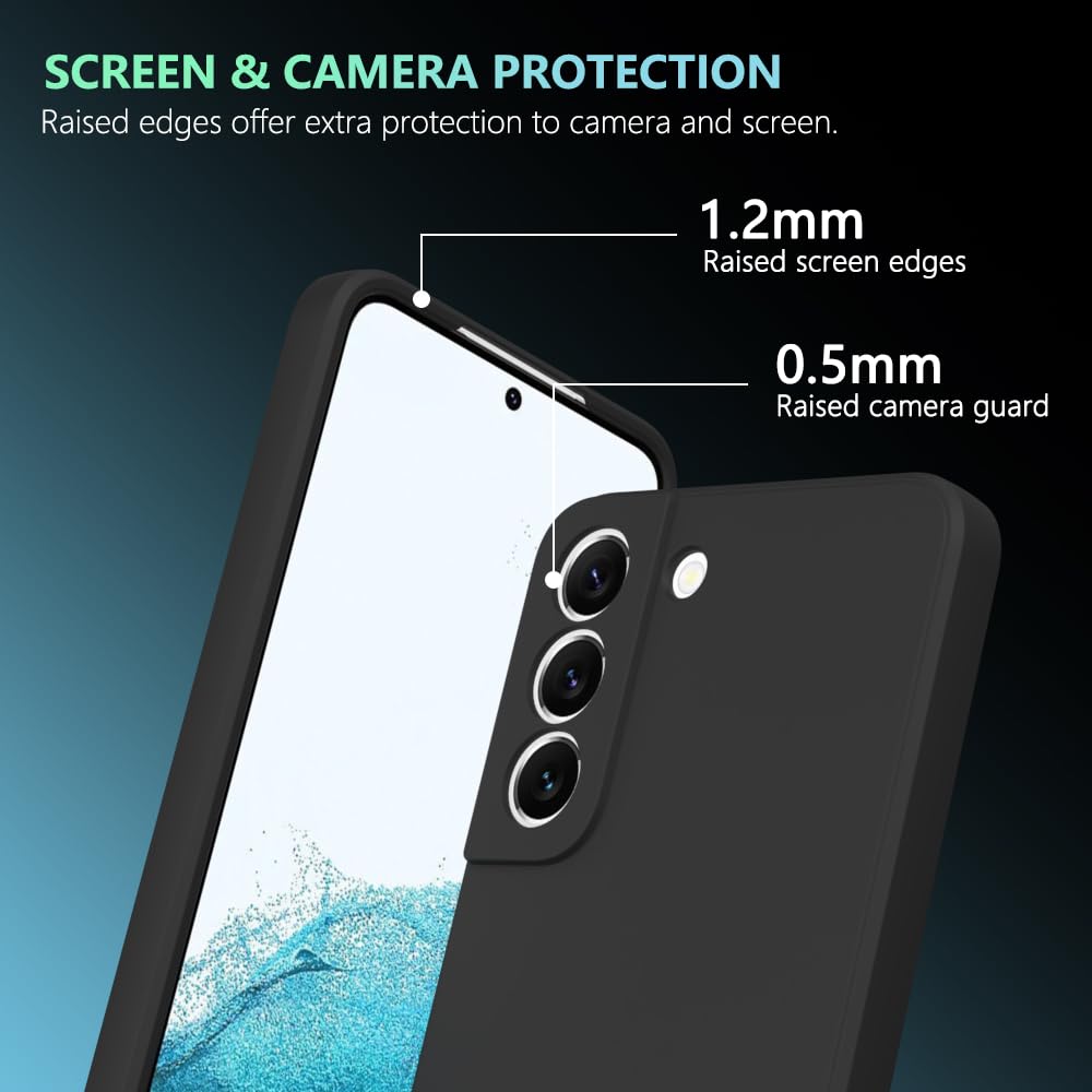 Wogroo For Samsung Galaxy S21 Case Black, Scratch Resistant With Soft Touch, Slim Thin Phone Cover For Samsung Galaxy S21