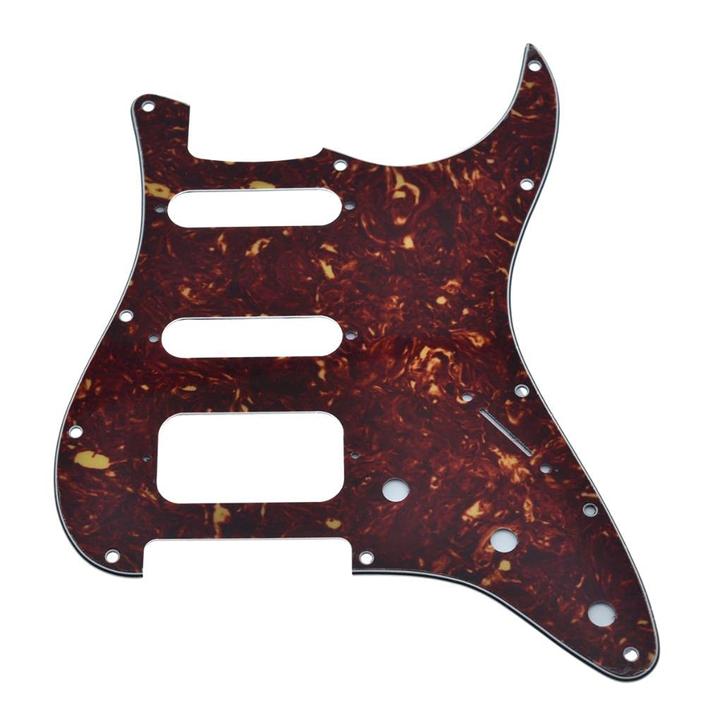 Dopro 11 Hole Strat Hss Guitar Pickguard 2 Screw Humbucking Pickup Mount For American Fd Stratocaster Vintage Tortoise