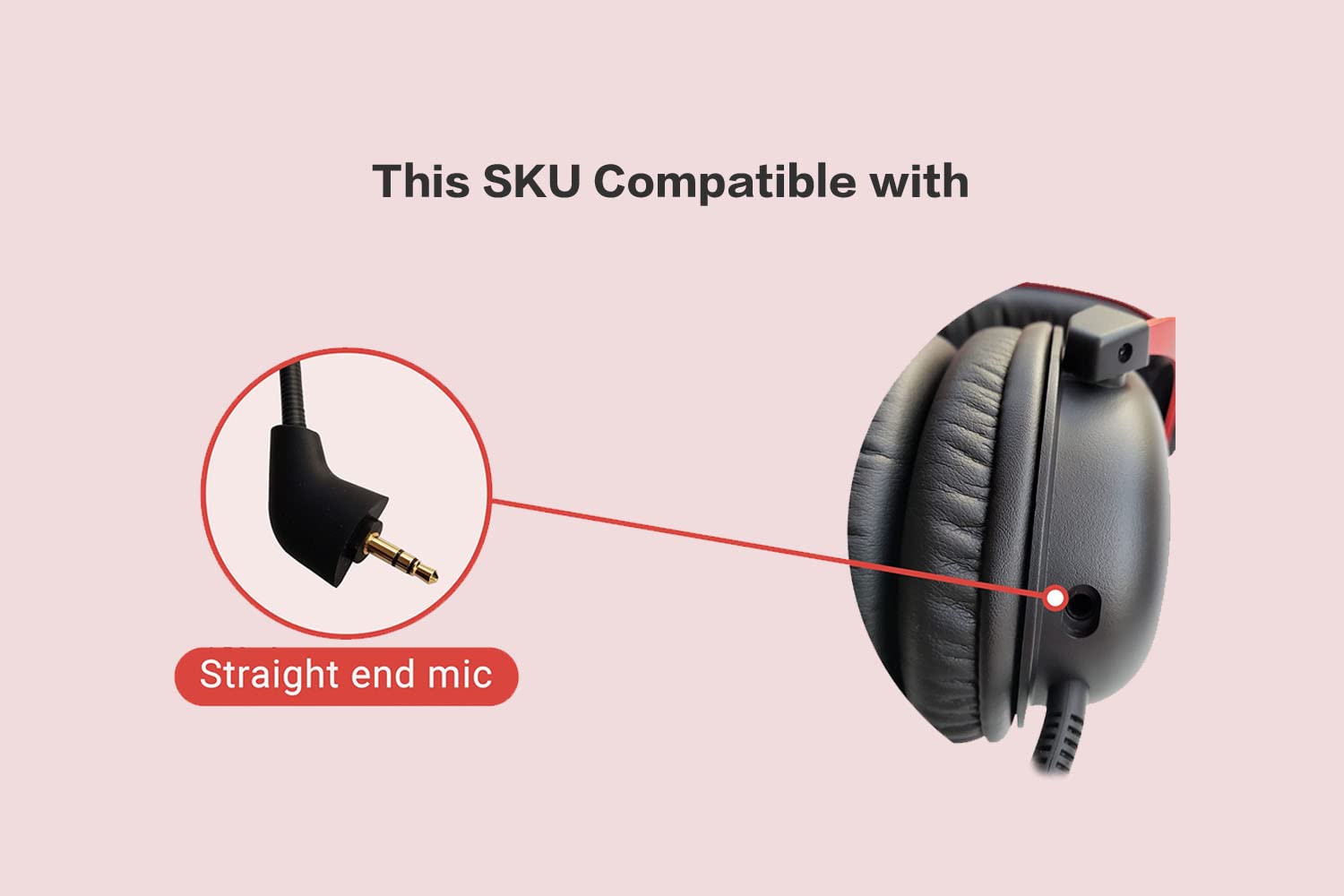 Replacement Game Mic For Kingston Hyperx Cloud, Cloud X And Cloud Ii 2Nd Version Gaming Headset On Ps4 Ps5 Xbox One Nintendo Swi