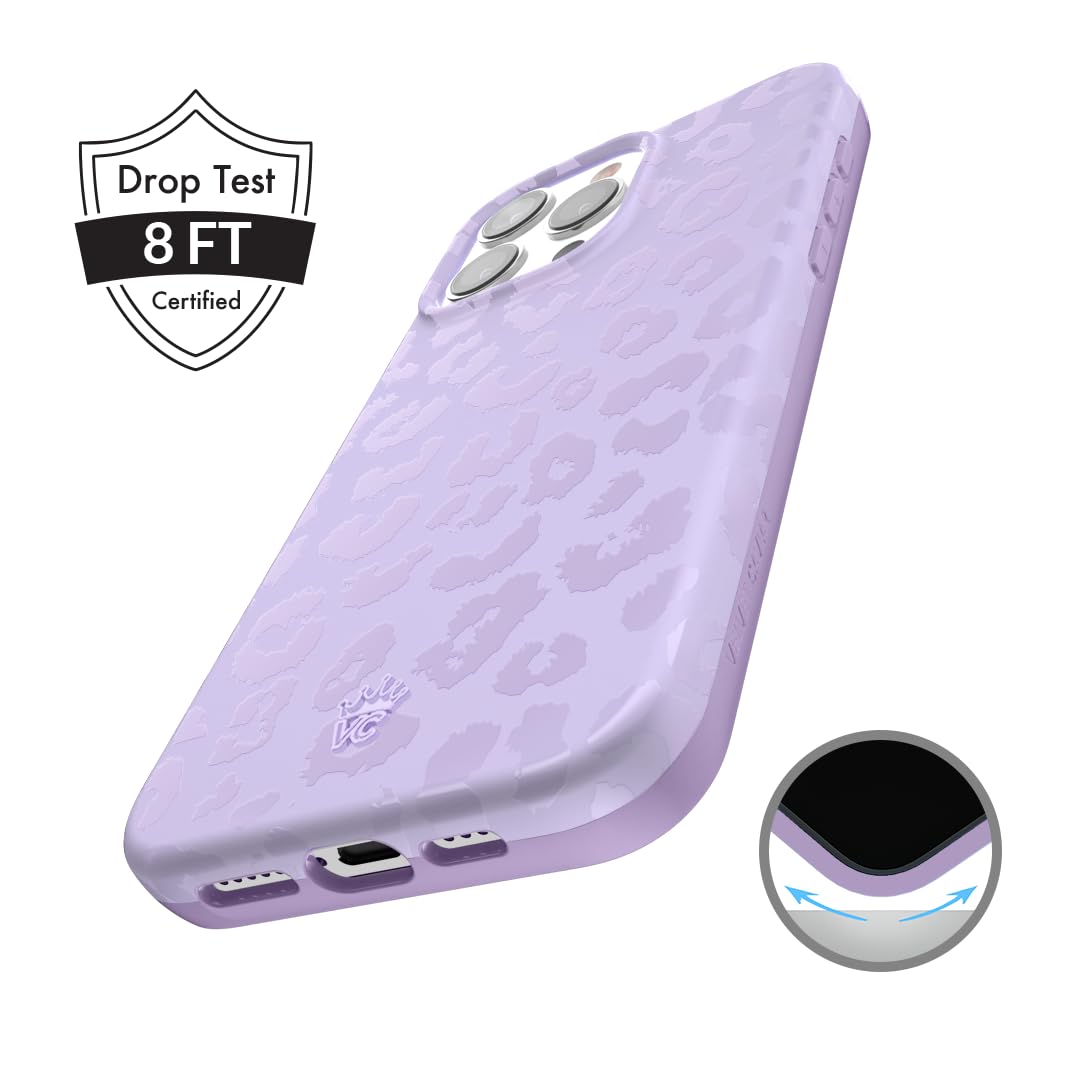 Velvet Caviar For Iphone 15 Pro Max Case Purple Leopard   Compatible With Magsafe [8Ft Drop Tested]
