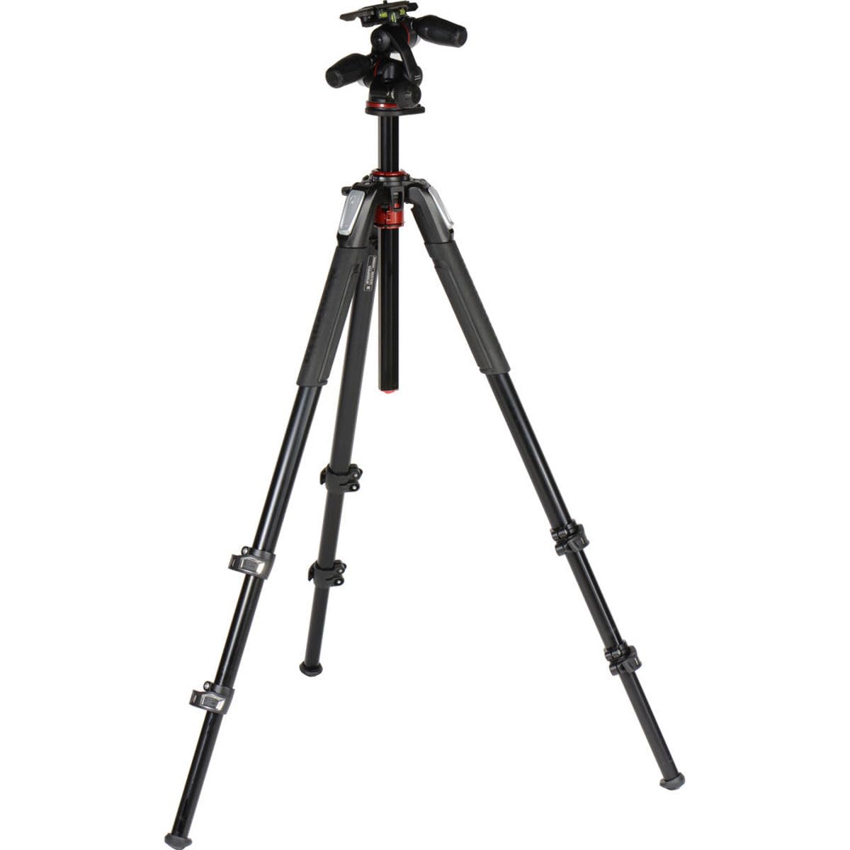 Manfrotto 055 3 Section Aluminum Tripod With 3 Way Head