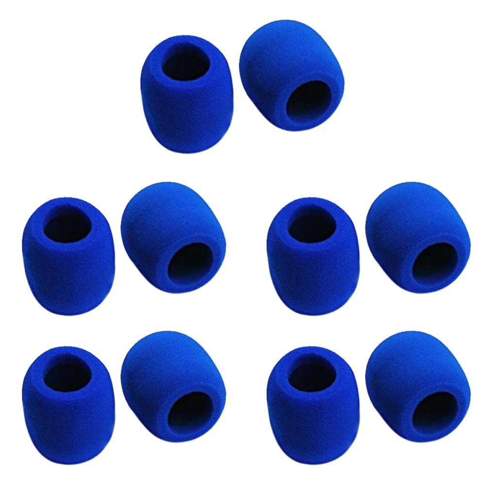 Velura 10 Pieces Microphone Sponge Cover For Microphone |10 Pieces Mic Cover|Parts & Accessories| Pro Audio Equipment |Musical I