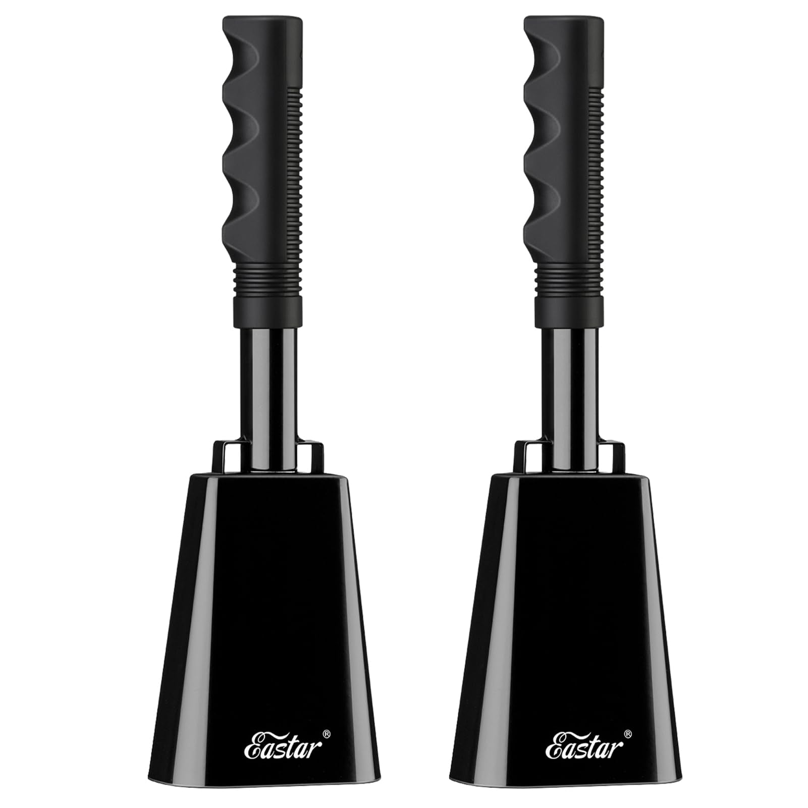 Eastar Cow Bell With Handle, 2 Pack Cowbells For Sporting Events, 10 Inch Cowbells Noise Makers Cheering Bell For Football Games