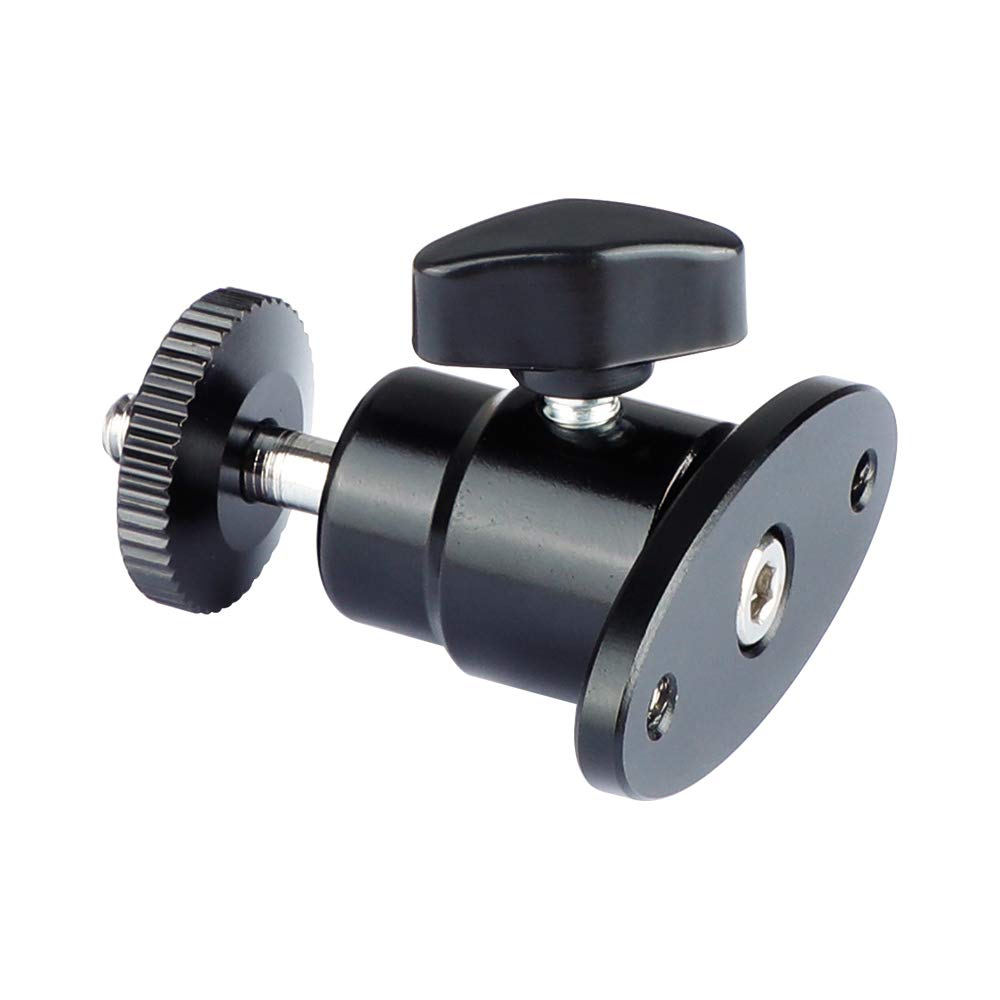 Camvate 1/4'' 20 Mini Ball Head With Ceiling Mount For Cctv & Video Wall Monitors Mount   1991