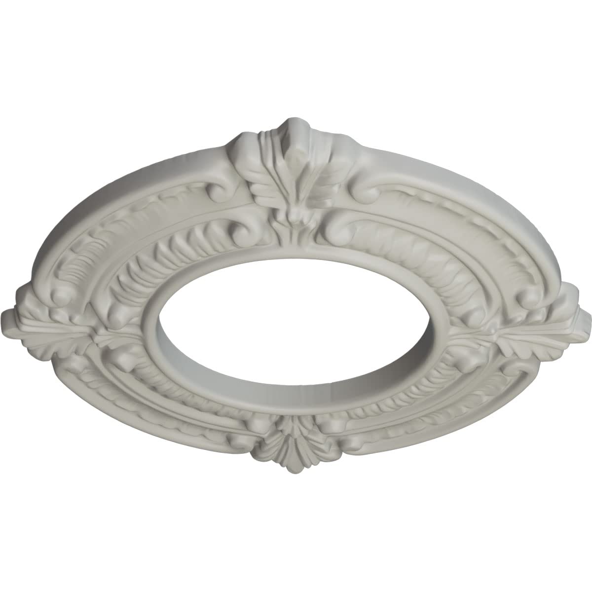 Ekena Millwork Cm09Bnpcf Benson Ceiling Medallion, 9''Od X 4 1/8''Id X 5/8''P, Hand Painted Pot Of Cream