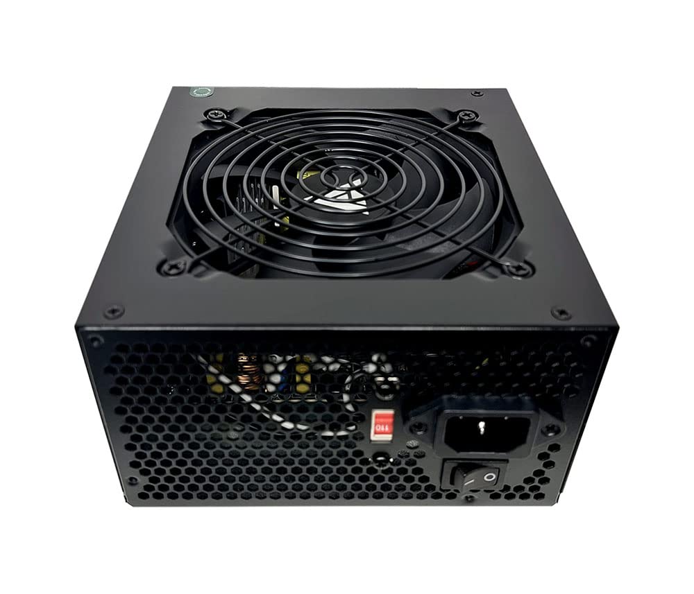 Apevia Spirit600W Spirit 600W Atx Power Supply With Auto Thermally Controlled 120Mm Fan, 115/230V Switch, All Protections