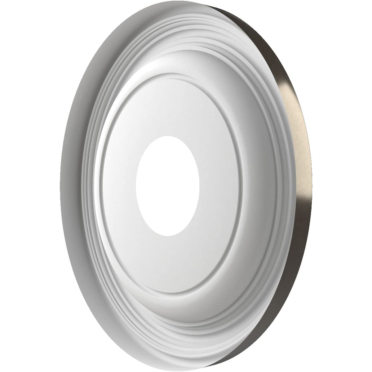 Ekena Millwork Cmp13Trcch Traditional Thermoformed Pvc Ceiling Medallion (Fits Canopies Up To 7 1/2''), 13''Od X 3 1/2''Id X 1 1