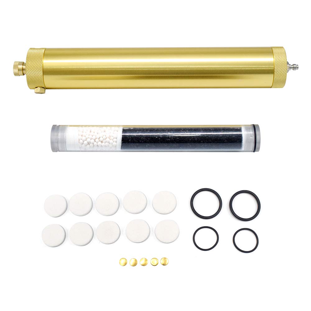 30Mpa Oil Water Separator Pcp Air Compressor Pump 4500Psi High Pressure Air Filter Diving Separator L300Mm Od50Mm With 8Mm Femal