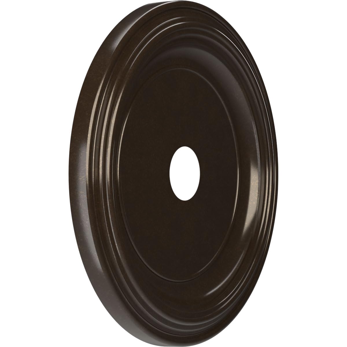 22Od X 3 1/2Id X 1 1/2P Traditional Thermoformed Pvc Ceiling Medallion (Fits Canopies Up To 13 1/2), Universal Metallic Rustic M