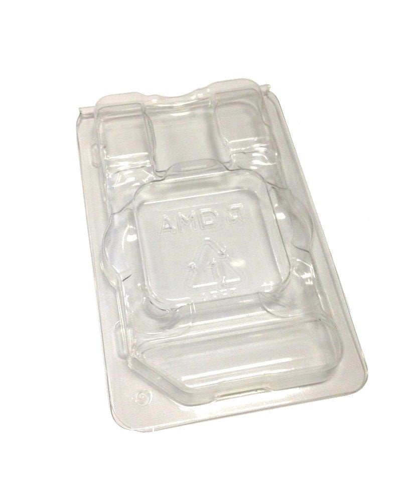 2X Computer Cpu Packaging Clamshell Container For For Amd   Am2, Am2+, Am3, Am3+