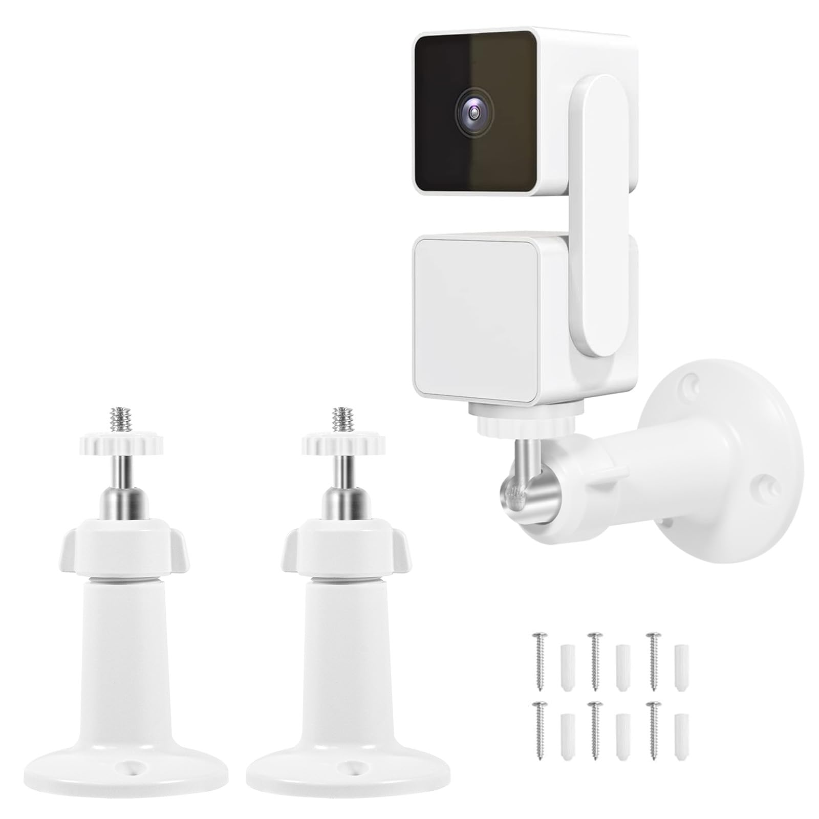 Voyaux Dual Pack Wall Mount For Wyze Cam Pan V3   All Angle Swivel & Tilt Adjustable Bracket For Indoor & Outdoor Use.Mount Comp