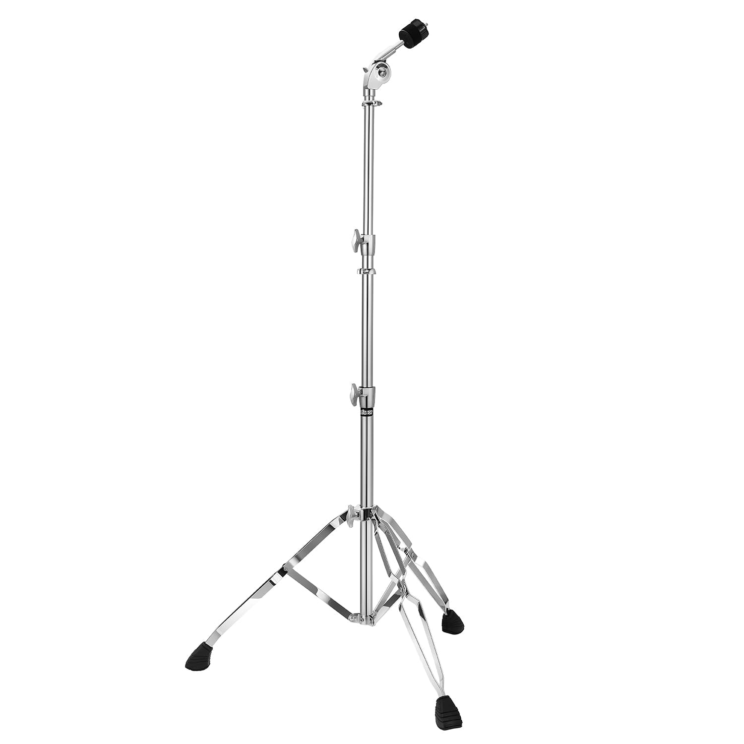Starfavor Straight Cymbal Stand Double Braced Support Adjustable Height 22-49, Heavy Duty Double Braced Legs with Non-Slip Rubbe