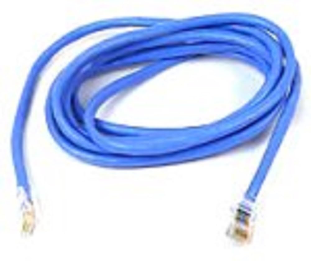 10Ft Cat5E Snagless Patch Cable, Utp, Blue Pvc Jacket, 24Awg, T568B, 50 Micron,