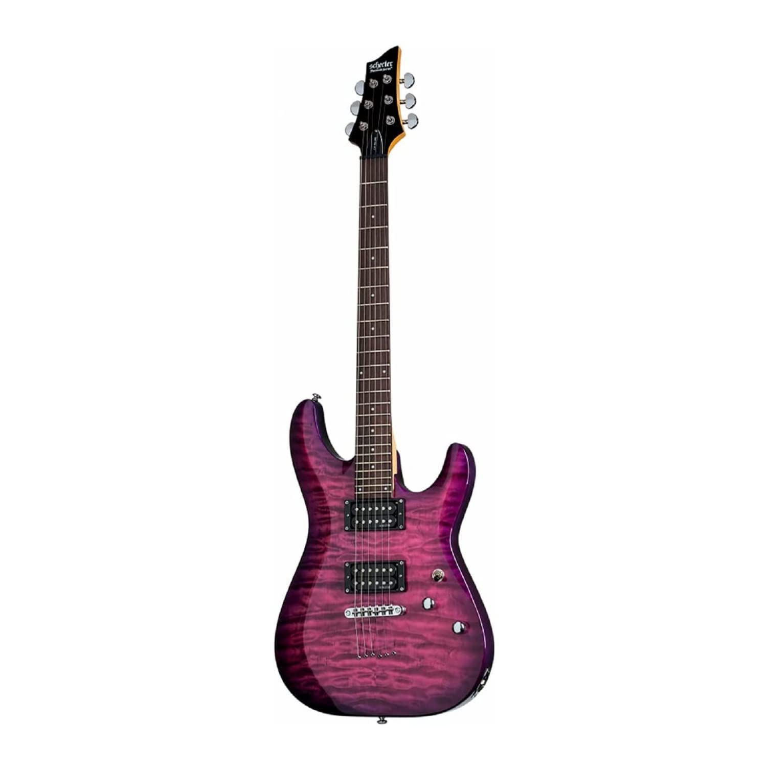 Schecter C 6 Plus 6 String Electric Guitar (Right Hand, Electric Magenta)