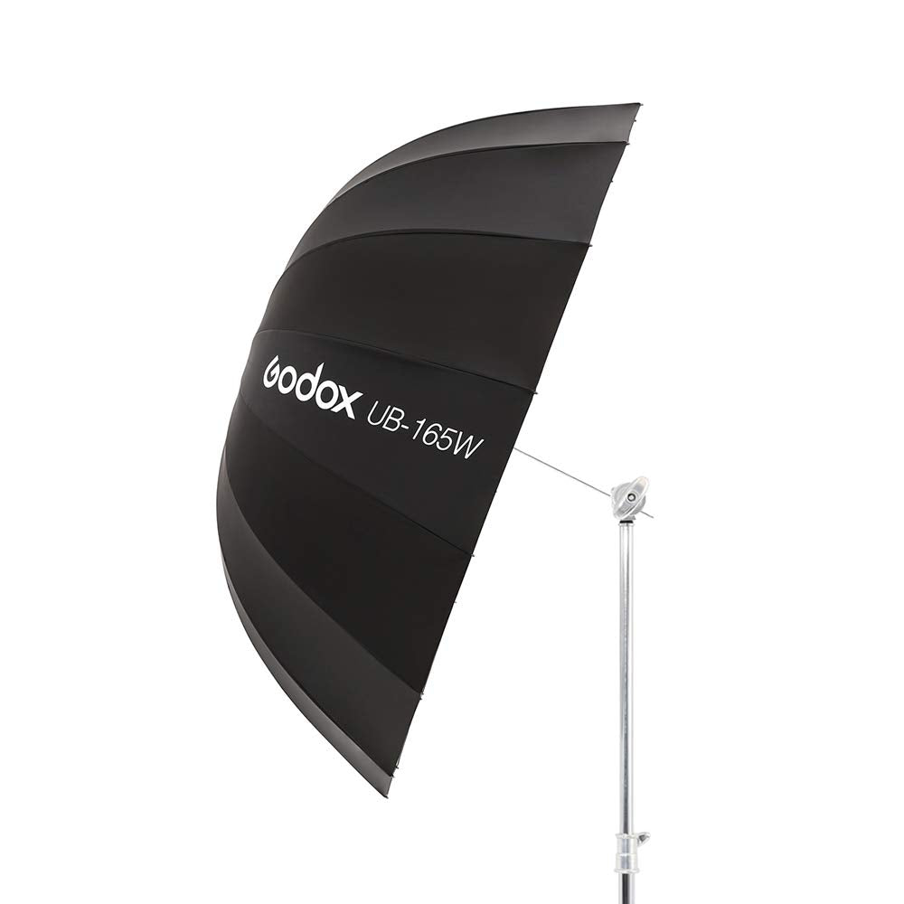 Godox Ub 165W 65In Parabolic Reflective Umbrella,Black White Reflective Umbrella Studio Light Umbrella With Diffuser Cover Cloth