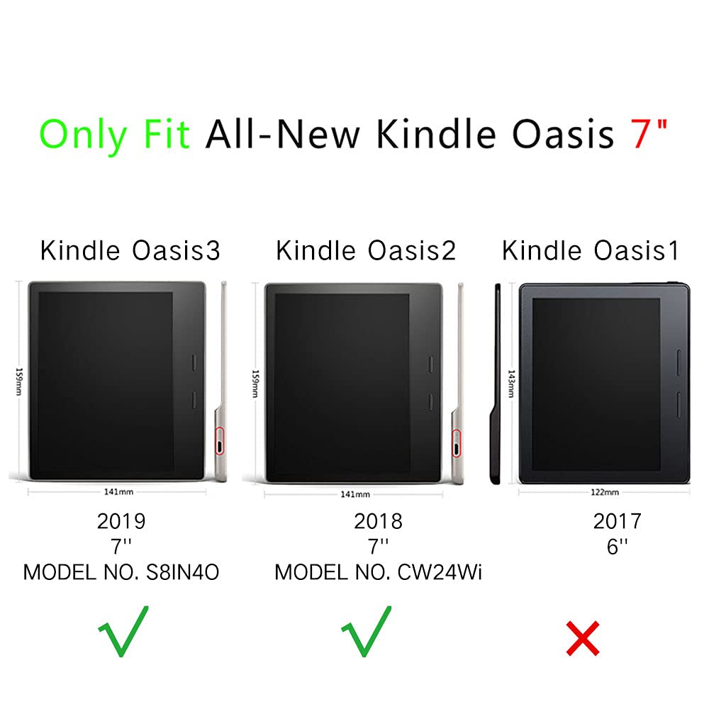 Young Me Kindle Oasis Case (9Th Generation, 2017 Release)   Slim Fit Tpu Gel Protective Cover Case For All New Kindle Oasis E Re